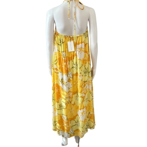 FAITHFULL THE BRAND|Womens 6 Asturias Midi Dress Loretta Floral Print Halter NEW - Picture 2 of 16